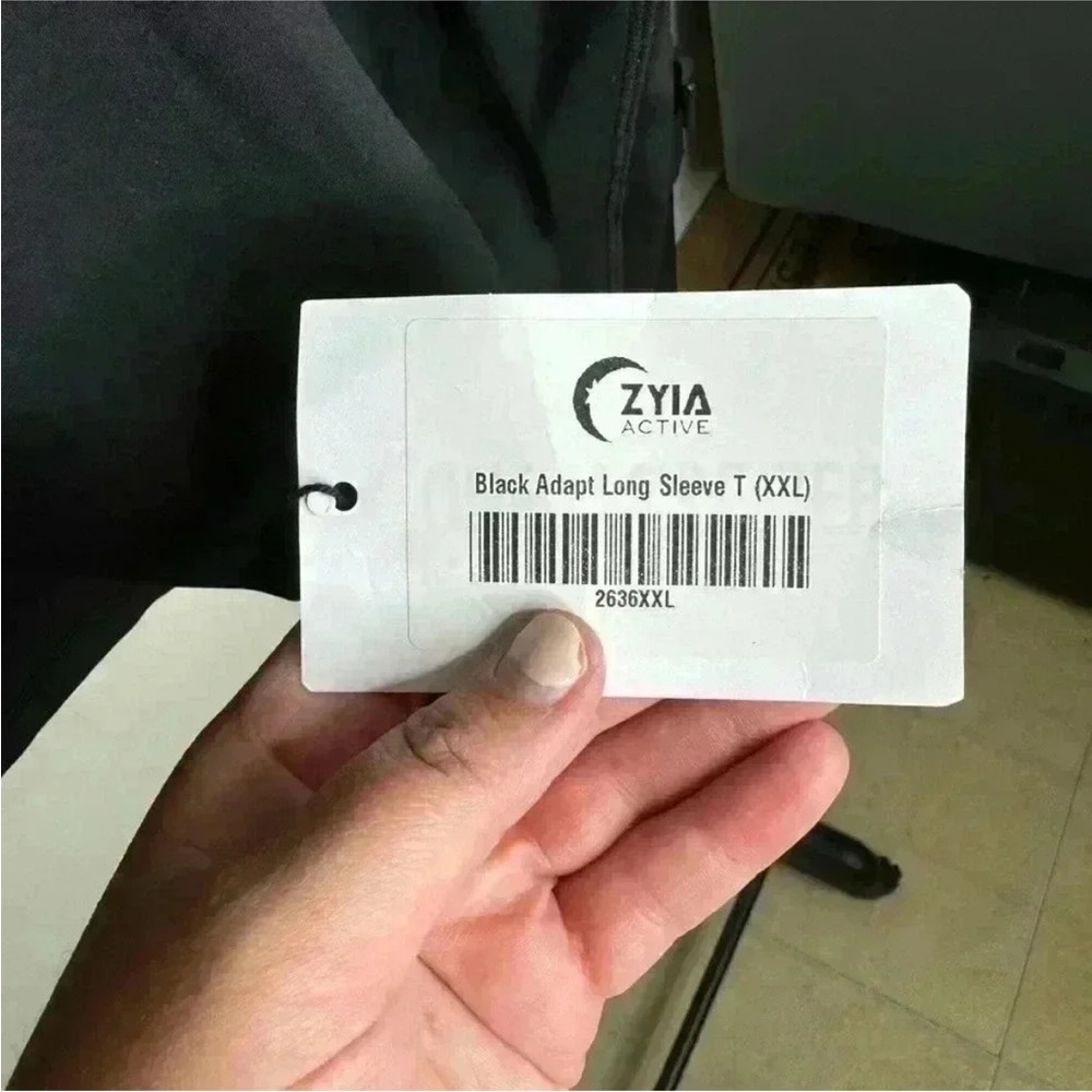 NWT ZYIA Black Adapt Long Sleeve T size XXL - Picture 9 of 10